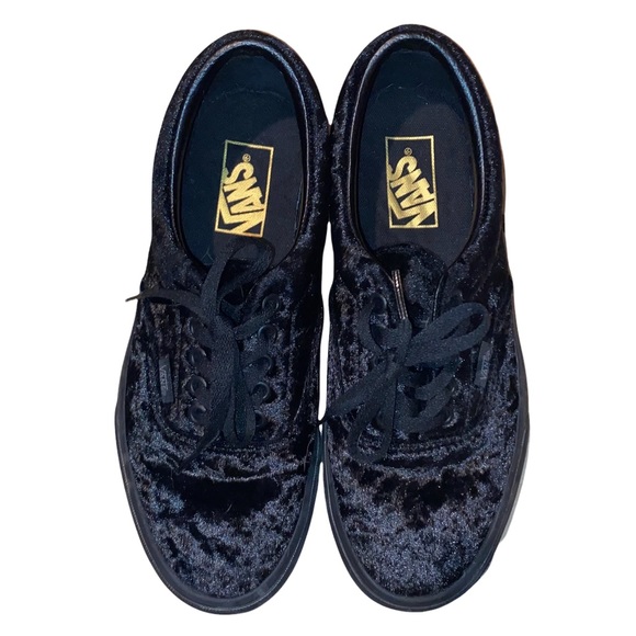 Vans Shoes - Black velvet VANS Size 9